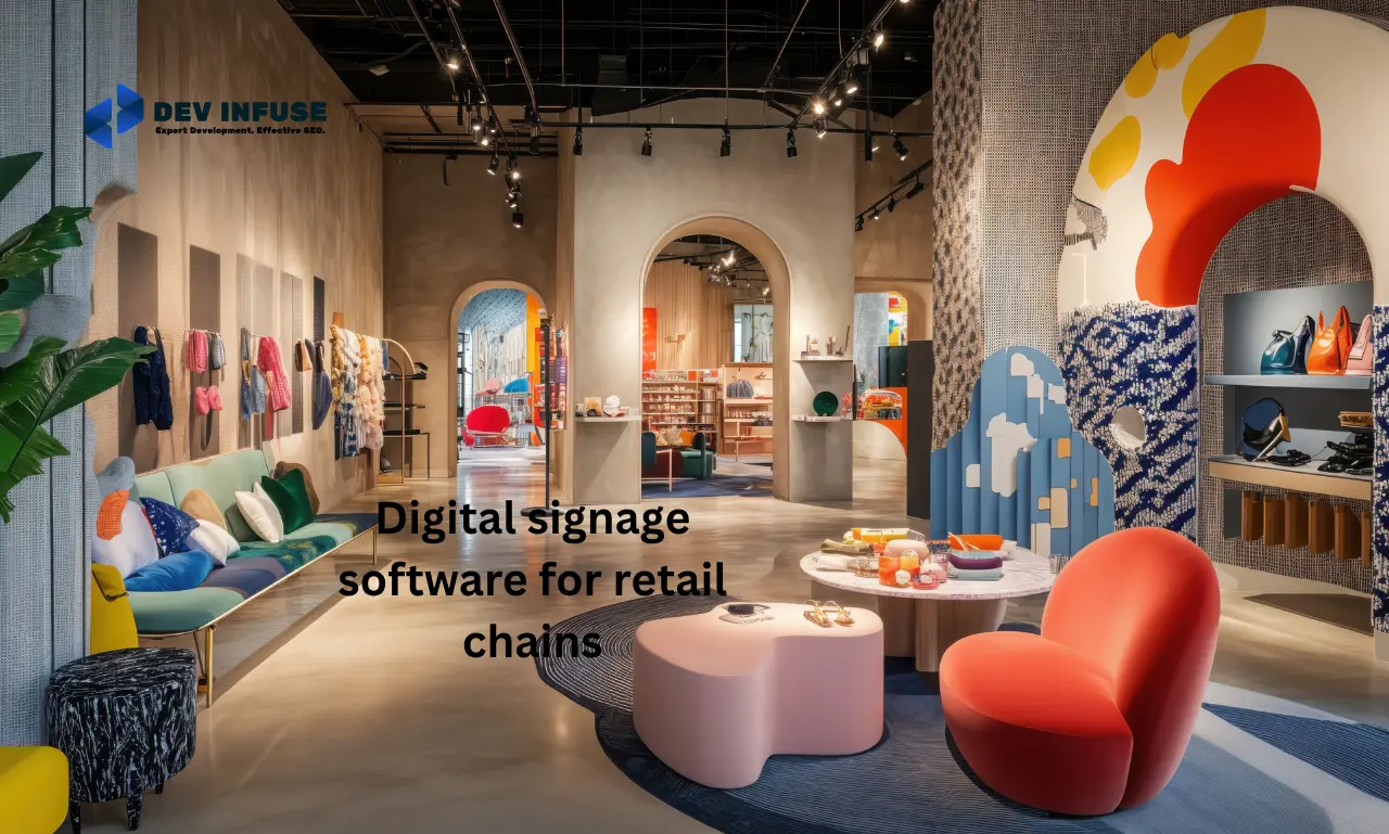 Digital signage software for retail chains