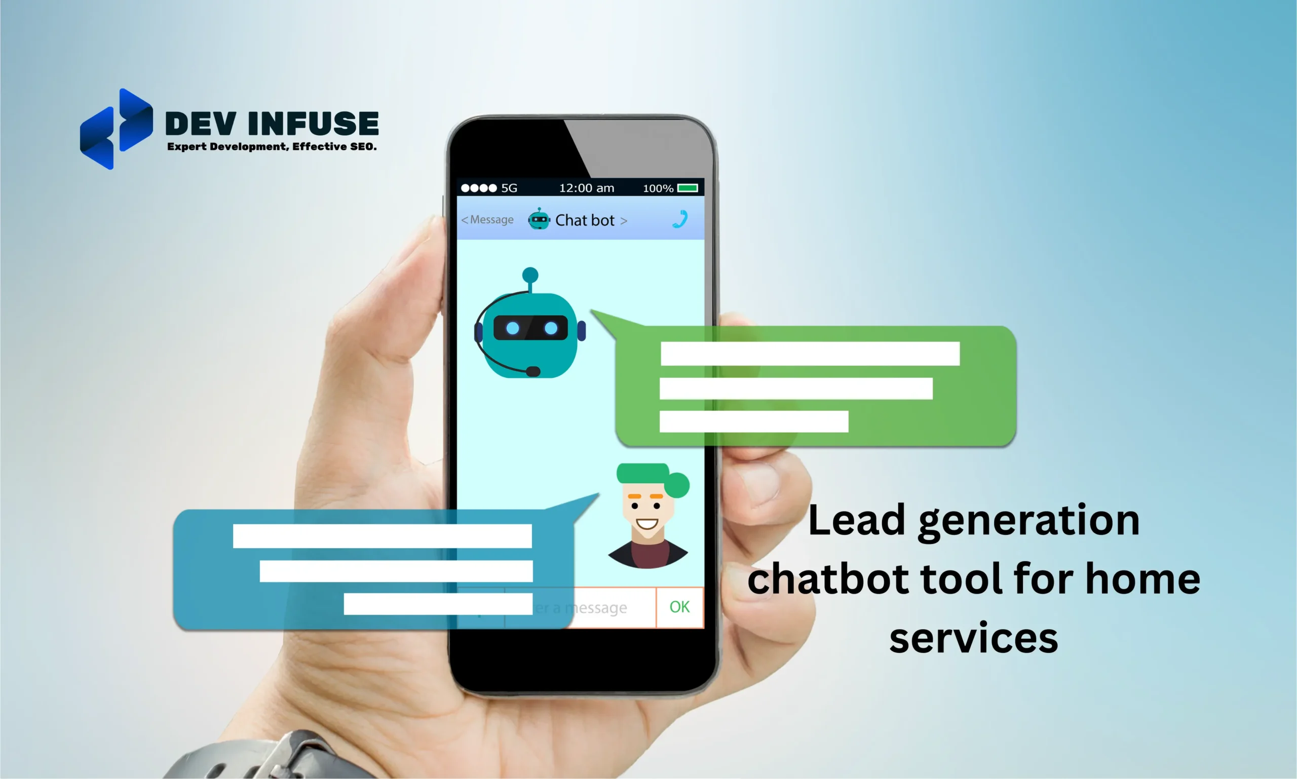 Lead generation chatbot tool for home services