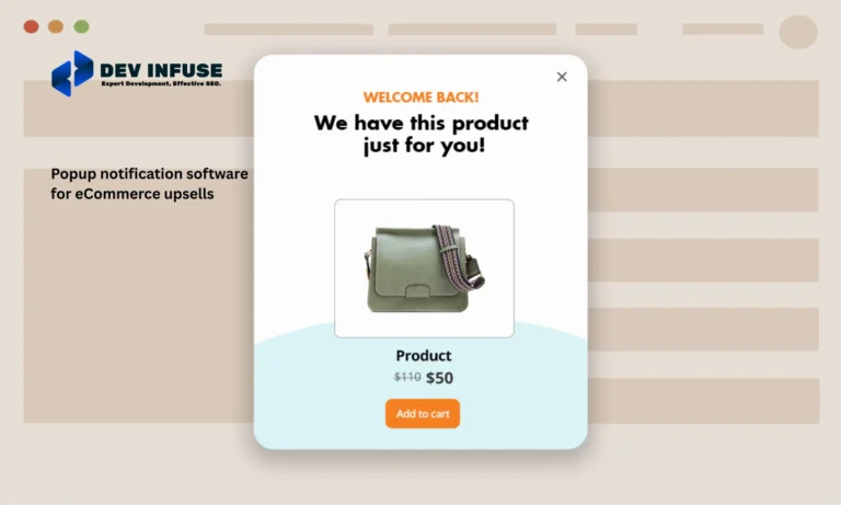 Popup notification software for eCommerce upsells